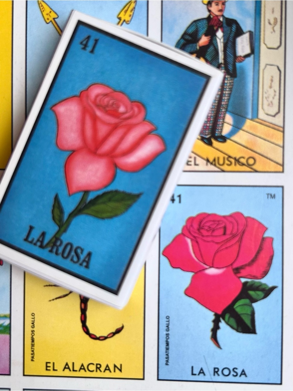 La Rosa Matchbox with Pink Rose Artwork New with Tags